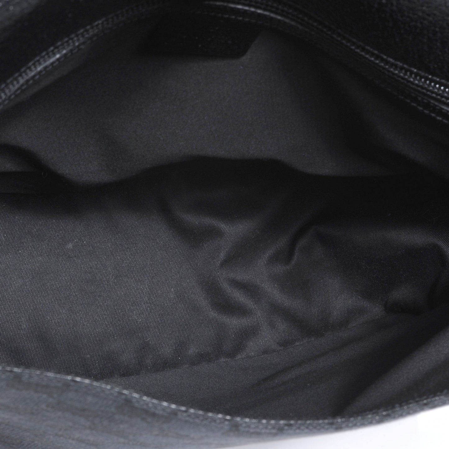 Monogram Calfskin Double Buckle Flap Messenger Bag Black