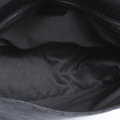 Gucci Monogram Calfskin Double Buckle Flap Messenger Bag Black 5 of 7