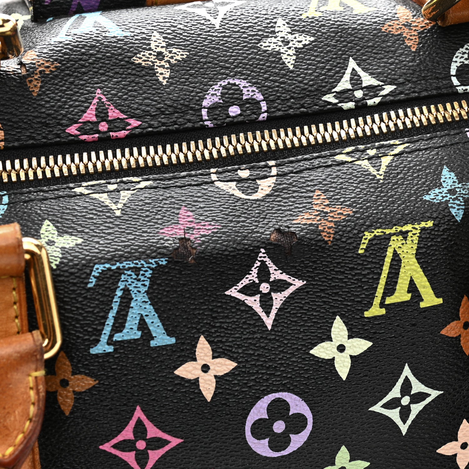 Louis Vuitton Monogram Multicolor Keepall 45 Black 41 of 44