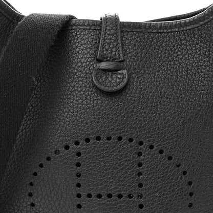 Hermes Taurillon Clemence Evelyne TPM Black 8 of 14