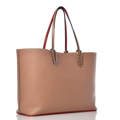 Christian Louboutin Calfskin Spikes East West Cabata Tote Nude 4 of 12