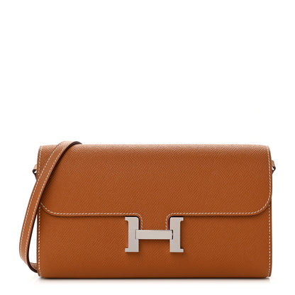 Hermes Epsom Constance Long Wallet To Go Gold 1 of 8