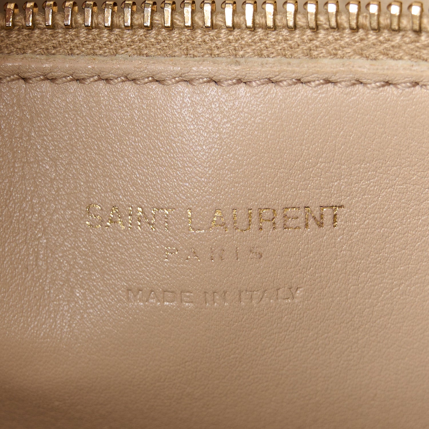Saint Laurent Smooth Calfskin Small Monogram Cabas Beige 6 of 12