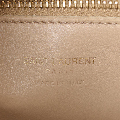Saint Laurent Smooth Calfskin Small Monogram Cabas Beige 6 of 12