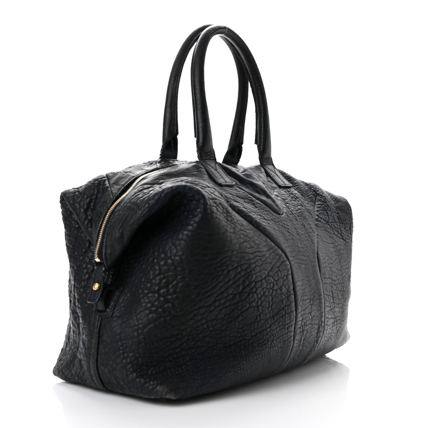 Pebbled Lambskin Medium Easy Sac Black