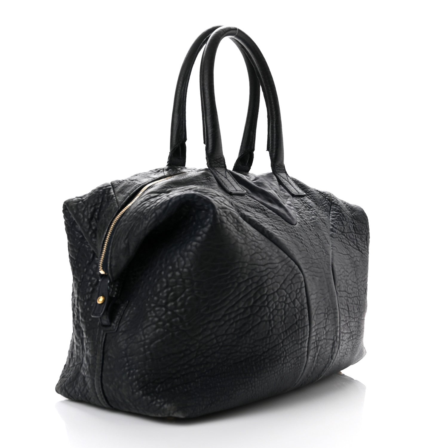 Saint Laurent Pebbled Lambskin Medium Easy Sac Black 3 of 10