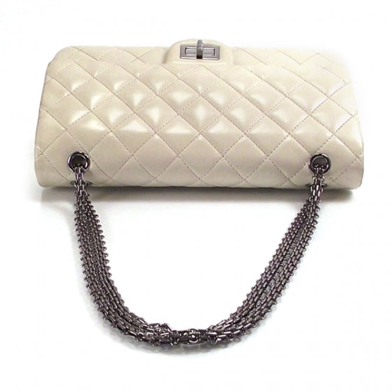 Lambskin Jumbo Reissue Flap Ivory