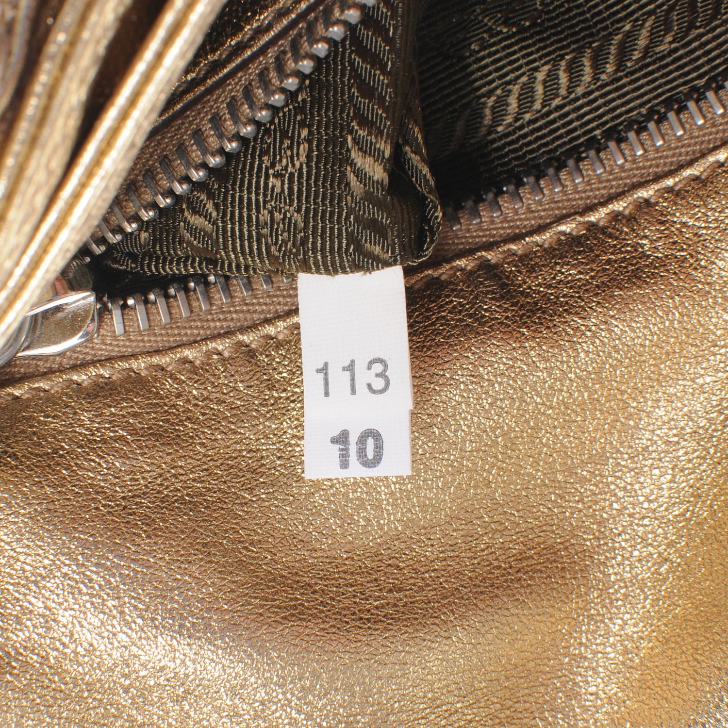 Prada Lace Pizzo S Shoulder Bag Gold 7 of 7