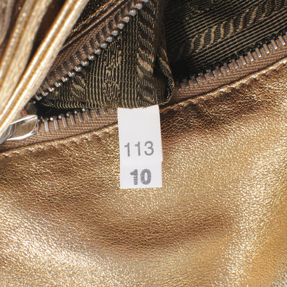 Prada Lace Pizzo S Shoulder Bag Gold 7 of 7