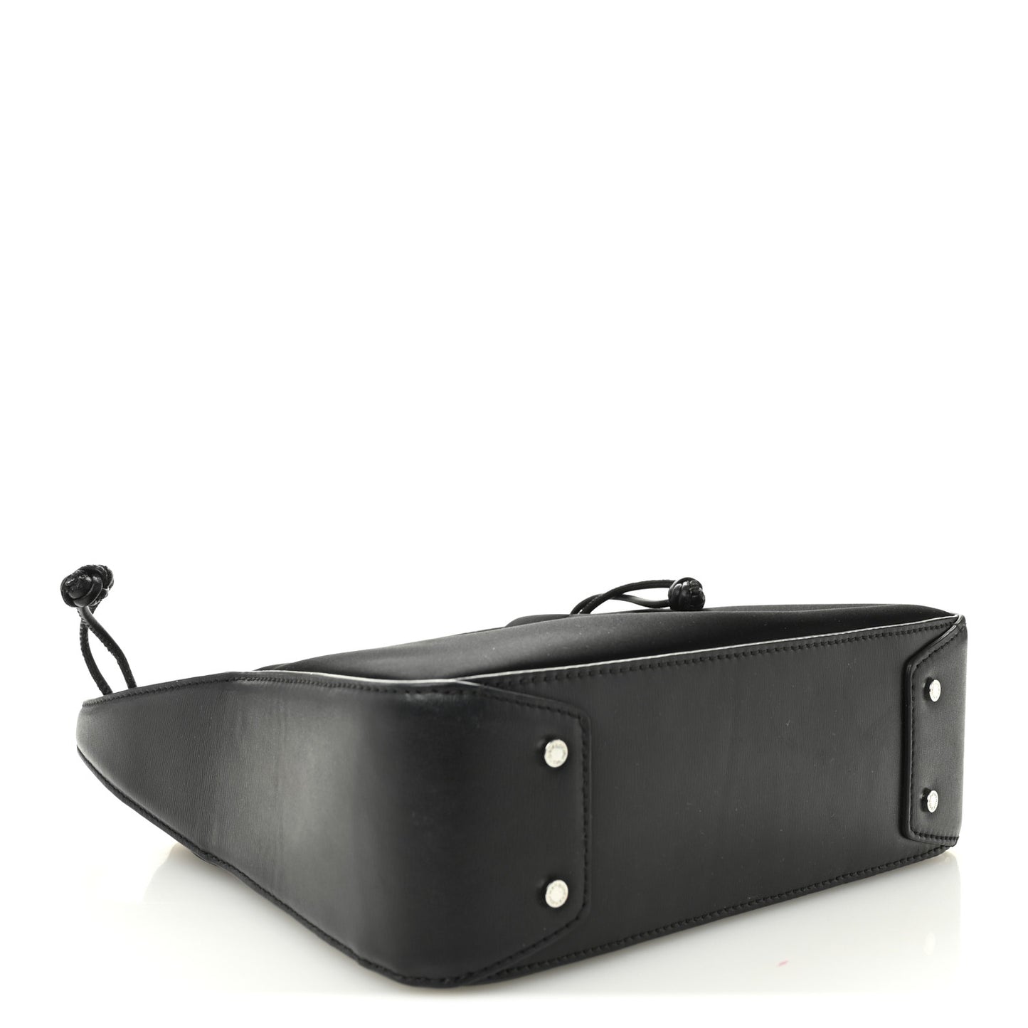 Lambskin Nylon Small Ryan Bag Black