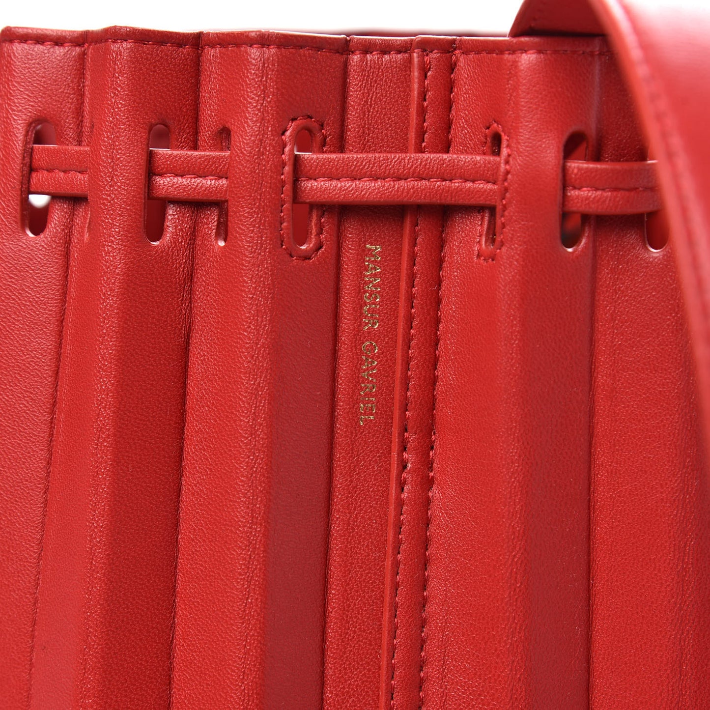 Pleated Bucket Bag Flamma