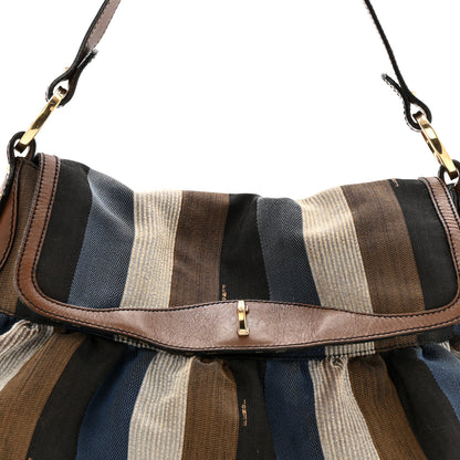 Fendi Pequin Large Chef Shoulder Bag Multicolor 7 of 13