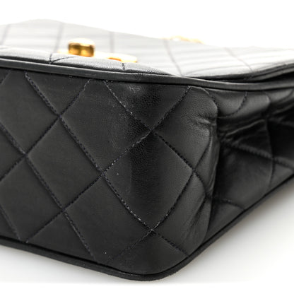 Chanel Lambskin Quilted Medium Single Flap Black 10 of 12