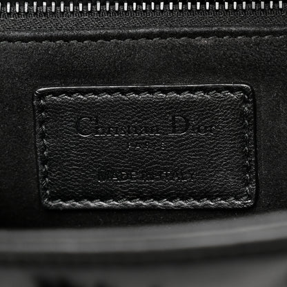 Christian Dior Ultra Matte Calfskin 3D Flower Embellished Medium Lady Dior Black 11 of 31