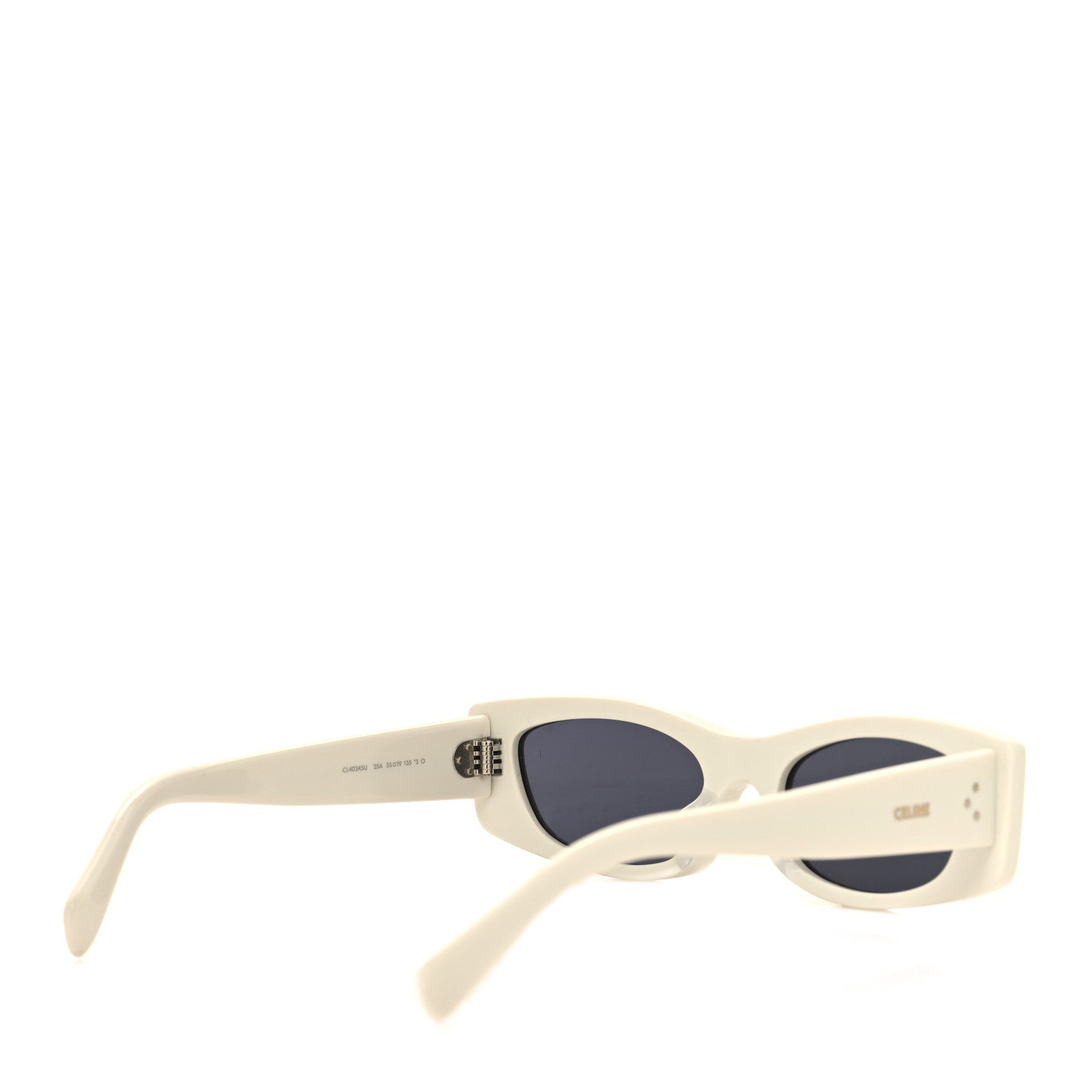 Celine Acetate Rectangular 58mm Sunglasses CL40245U White 4 of 7