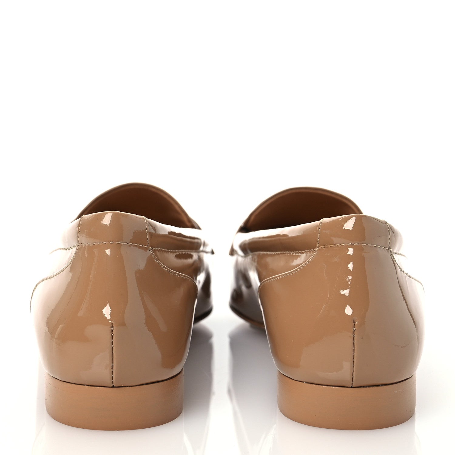 Chanel Patent Calfskin CC Loafers 36.5 Brown 5 of 10