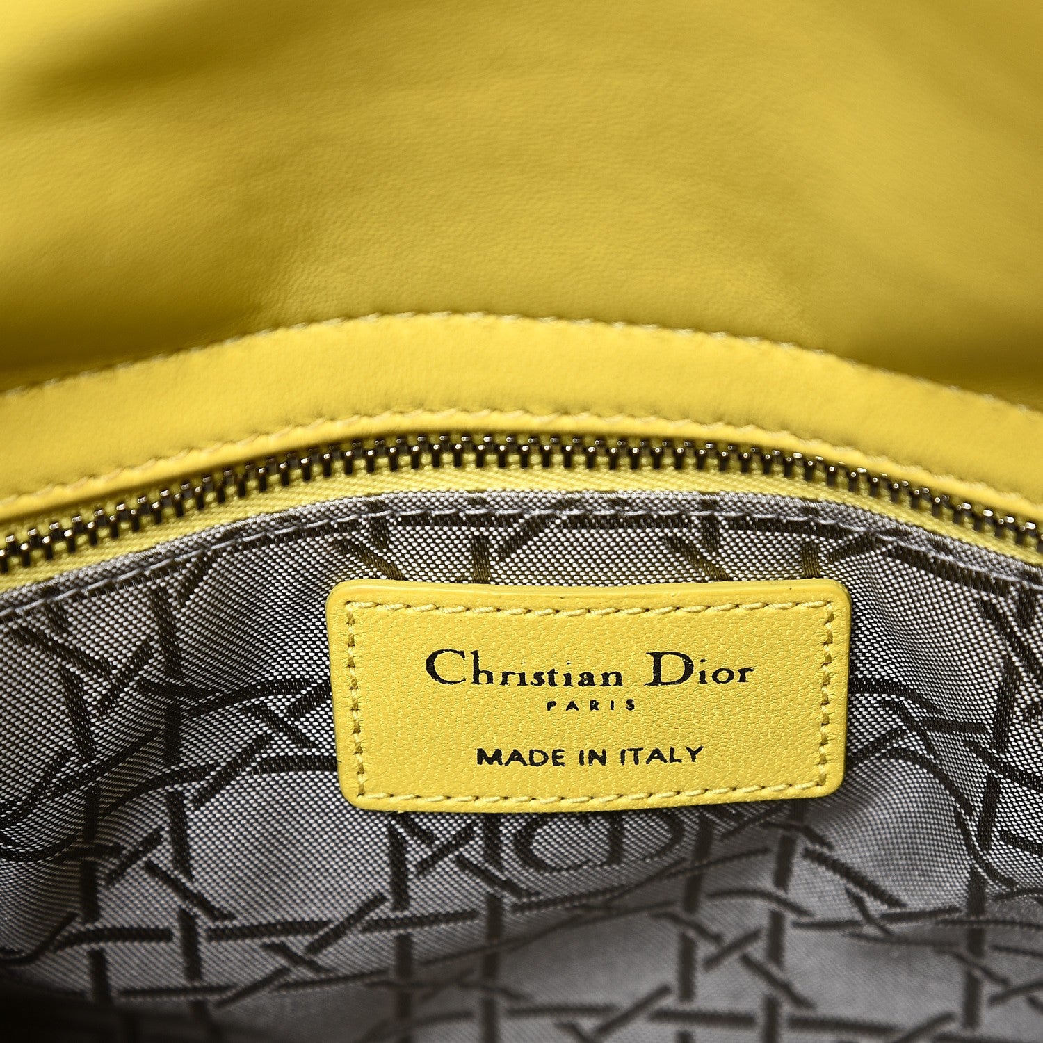 Christian Dior Lambskin Cannage Small My Lady Dior Mimosa Yellow 7 of 12