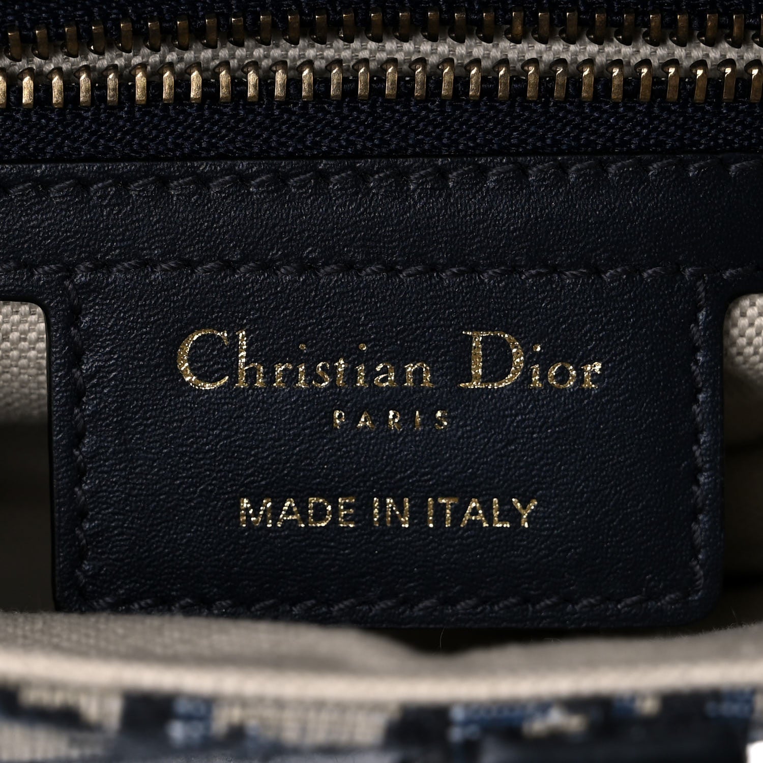 Christian Dior Oblique Saddle Bag Blue 6 of 11
