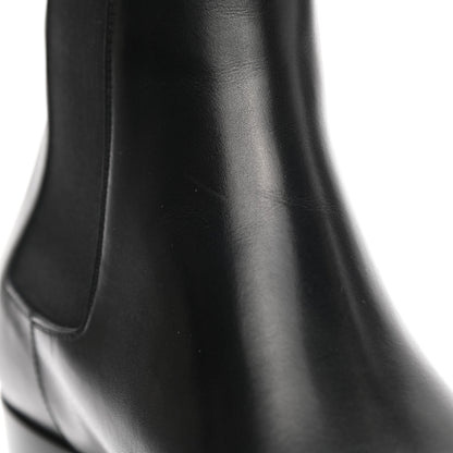 Saint Laurent Calfskin Mens Wyatt Chelsea Boots 41 Black 7 of 9