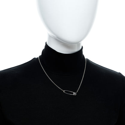 Chrome Hearts Sterling Silver Safety Pin Pendant Necklace 2 of 5