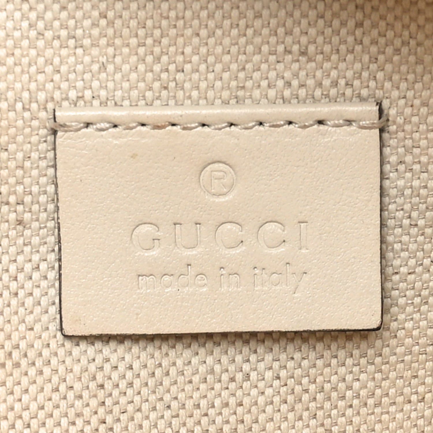 Gucci Calfskin GG Tennis Embossed Pocket Belt Bag Mystic White 6 of 11