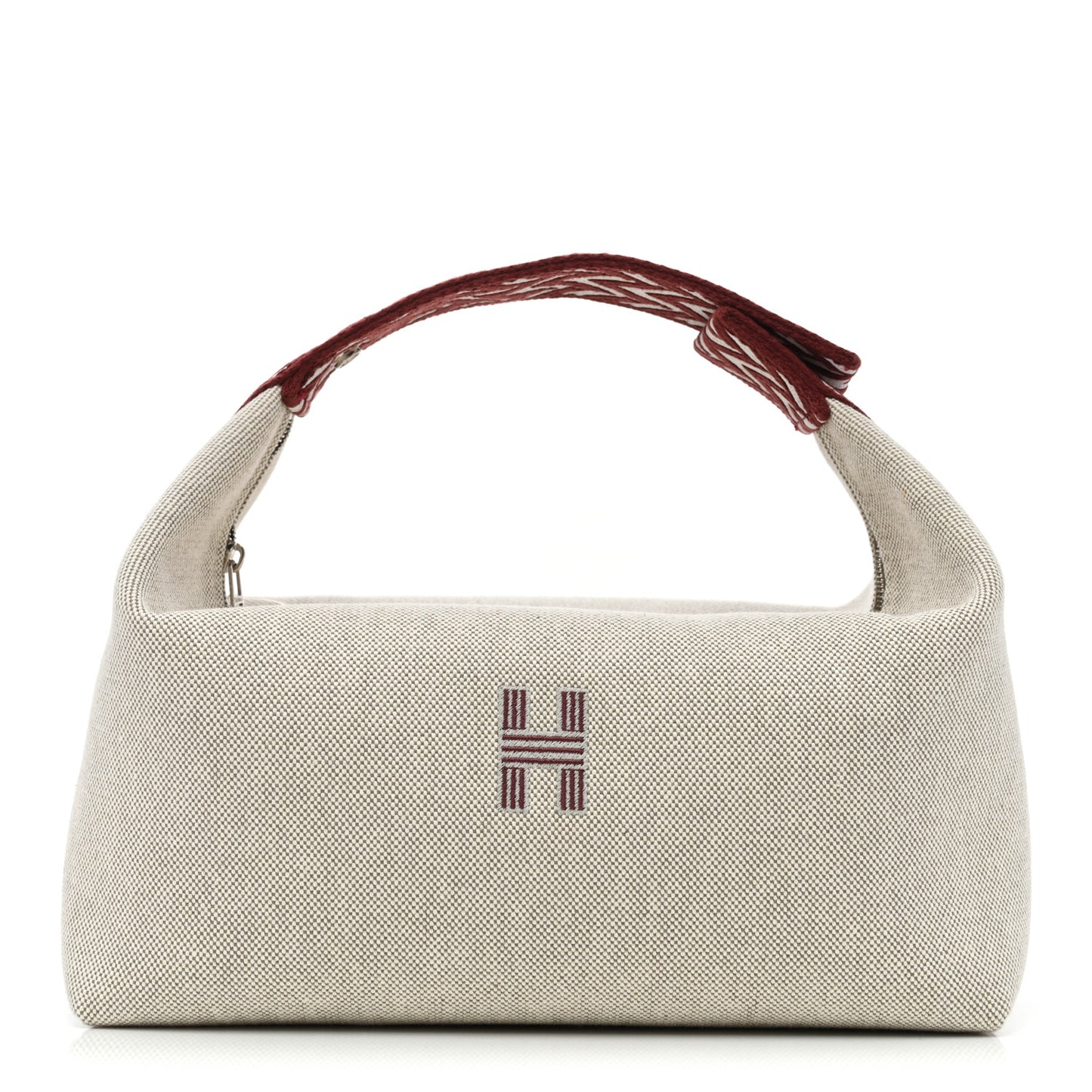 Canvas Large Bride-A-Brac Pouch Natural Rouge H
