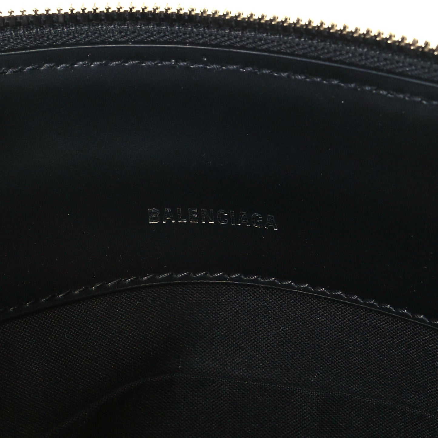 Calfskin Logo Shouder Bag Black