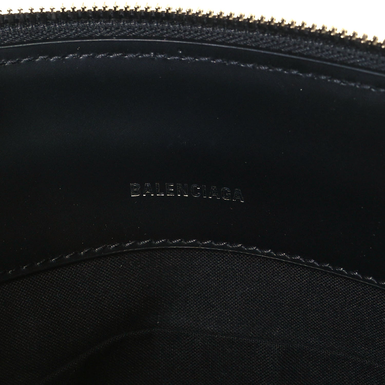 Balenciaga Calfskin Logo Shouder Bag Black 6 of 12