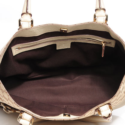 Gucci Monogram Hasler Medium Tote Off White 7 of 7