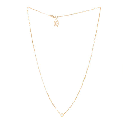 Cartier 18K Yellow Gold Diamond SM D'Amour Pendant Necklace 2 of 4