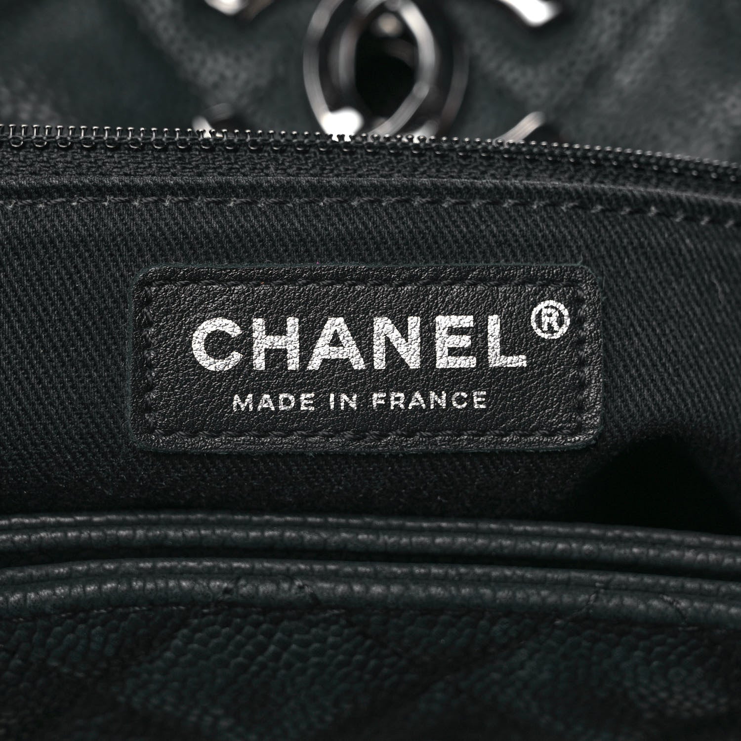 Chanel Iridescent Caviar Medium Lady Pearly Flap Black 6 of 8