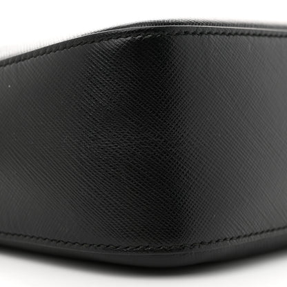 Salvatore Ferragamo Hammered Calfskin Lydia Bow Camera Bag Black 9 of 10