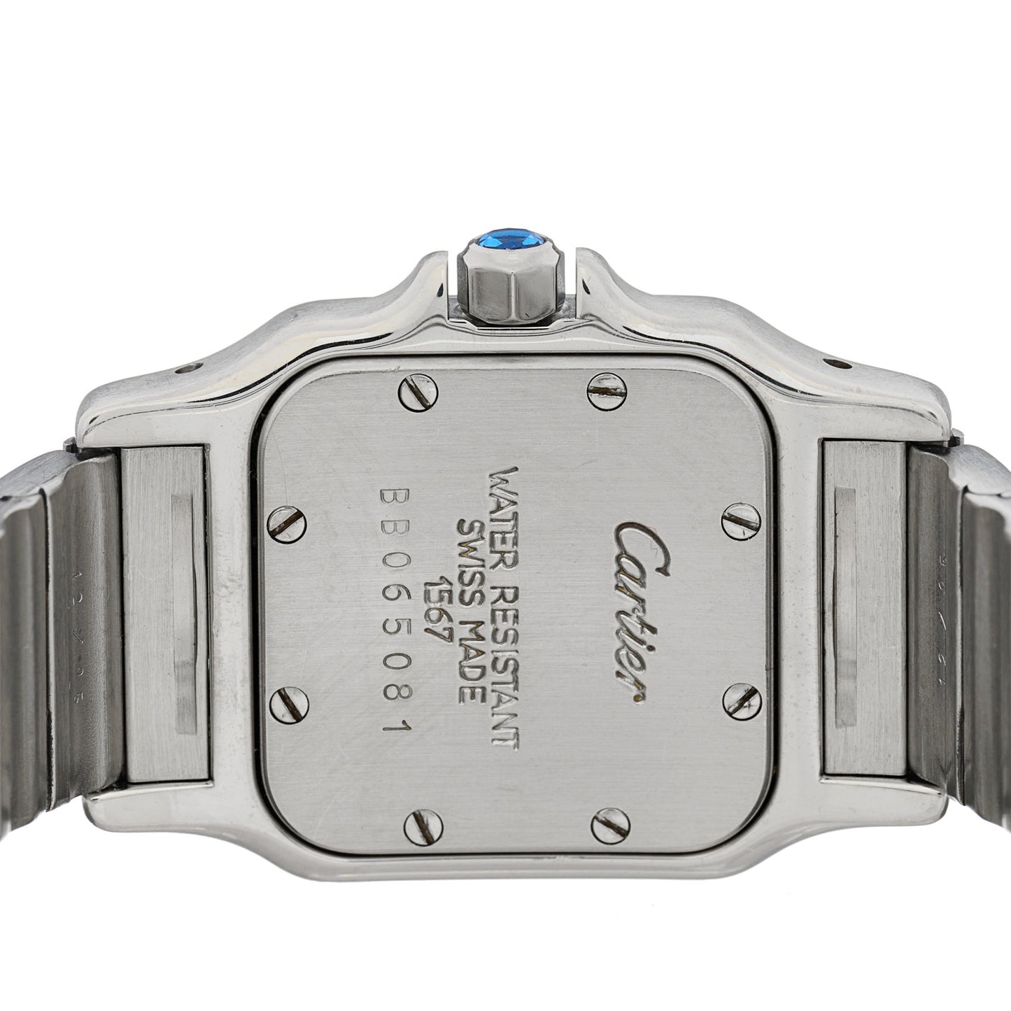 Stainless Steel 18K Yellow Gold 24mm Santos De Cartier Galbee Quartz Watch