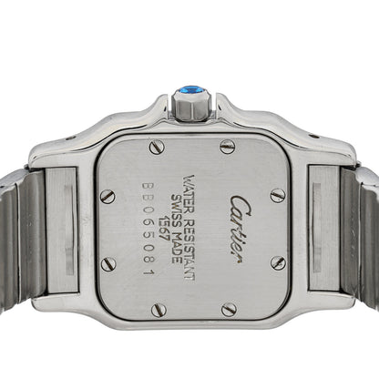 Cartier Stainless Steel 18K Yellow Gold 24mm Santos De Cartier Galbee Quartz Watch 4 of 4
