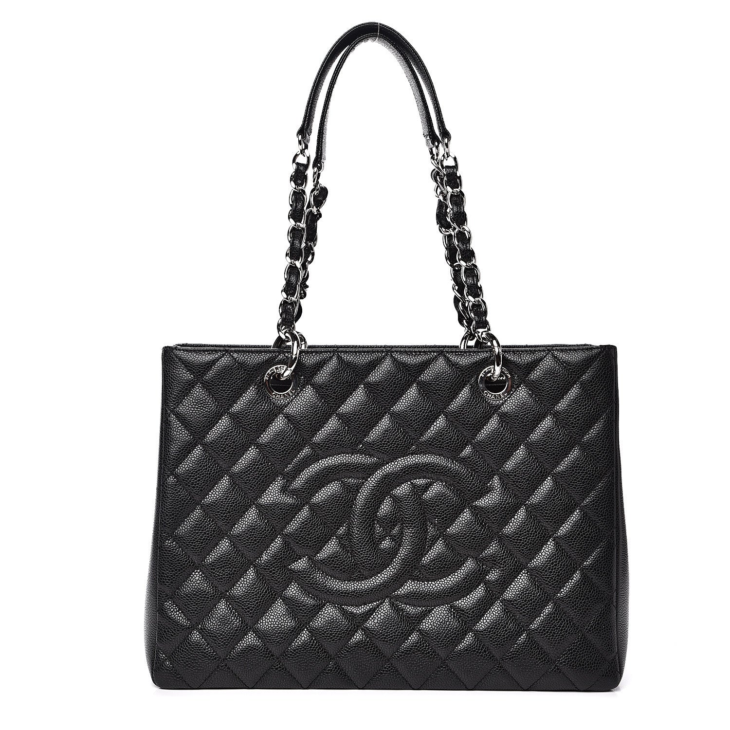 Chanel Caviar Quilted Grand Shopping Tote GST Black 1 of 14