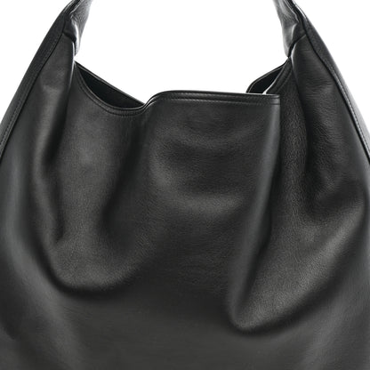 Bottega Veneta Silky Calfskin Large Hop Black 10 of 12