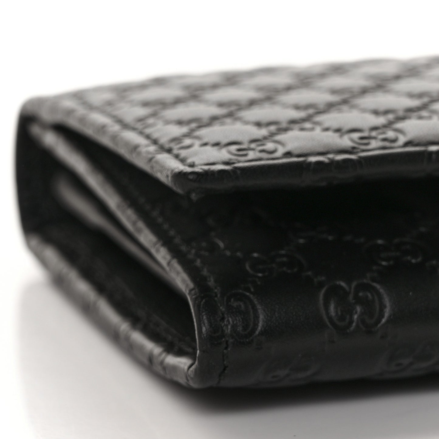 Soft Microguccissima Continental Wallet Black