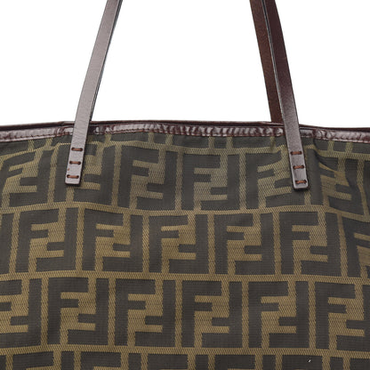 Fendi Zucca Medium Roll Tote Tobacco 9 of 9