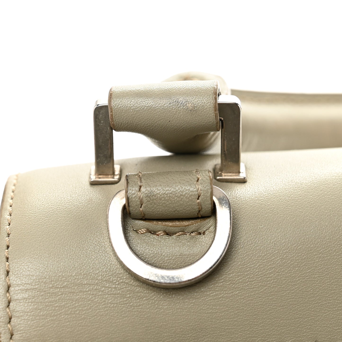 Smooth Calfskin Small Tri-Color Trapeze Taupe