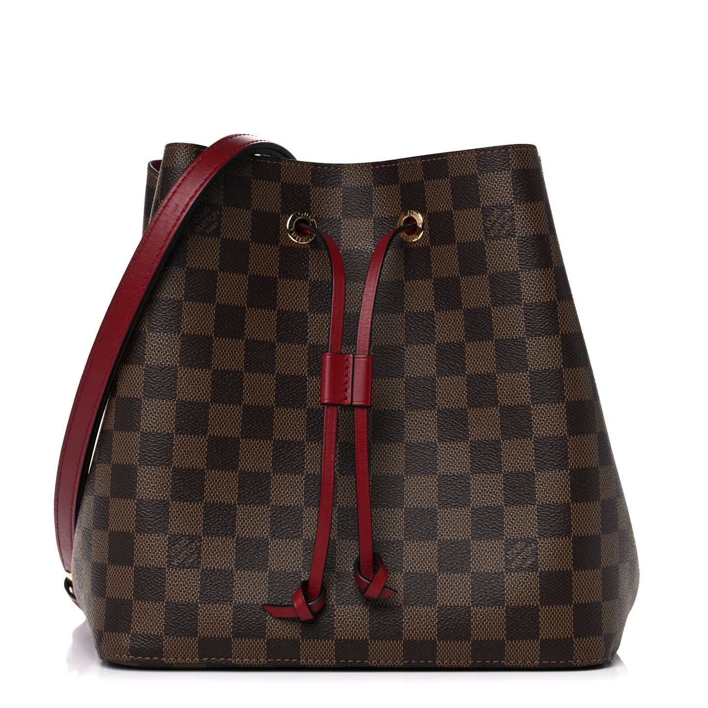 Damier Ebene Neonoe MM Cherry Berry