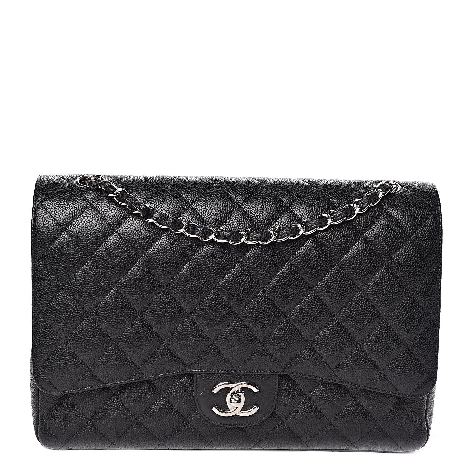 Chanel Caviar Quilted Maxi Double Flap Black 1 of 15