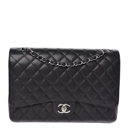 Chanel Caviar Quilted Maxi Double Flap Black 1 of 15