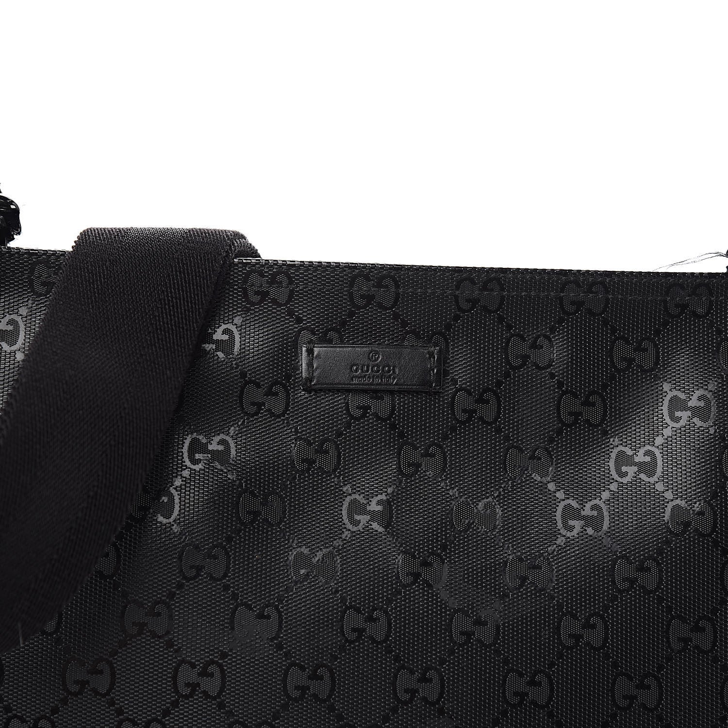 Gucci Imprime Monogram Medium Flat Messenger Bag Black 12 of 12