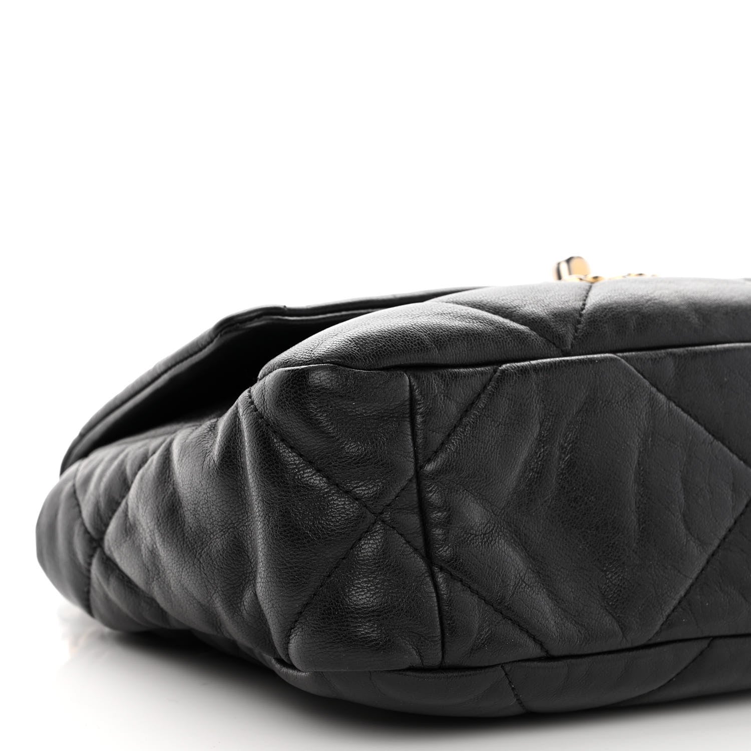 Chanel Goatskin Quilted Medium Chanel 19 Flap Black 11 of 12