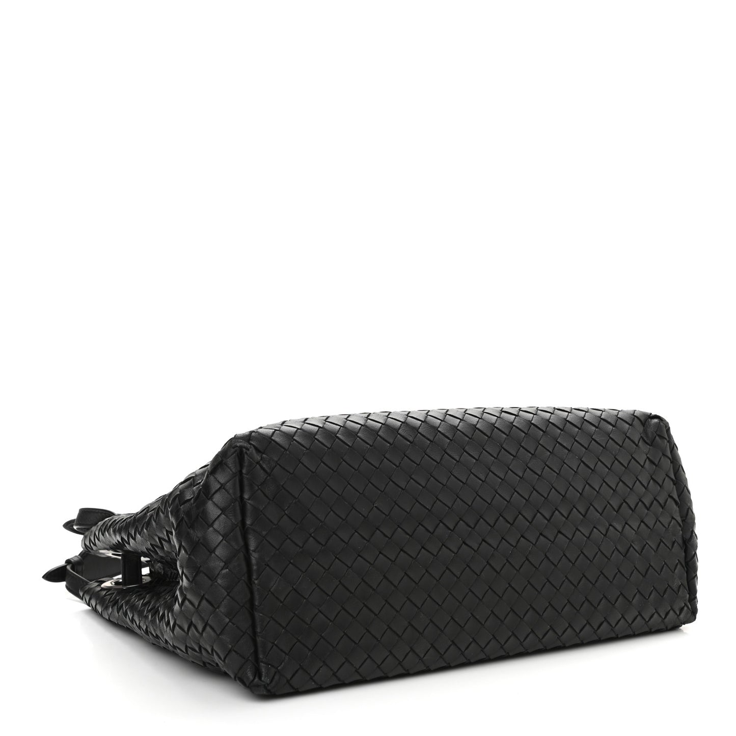 Nappa Intrecciato Medium Garda Bag Black
