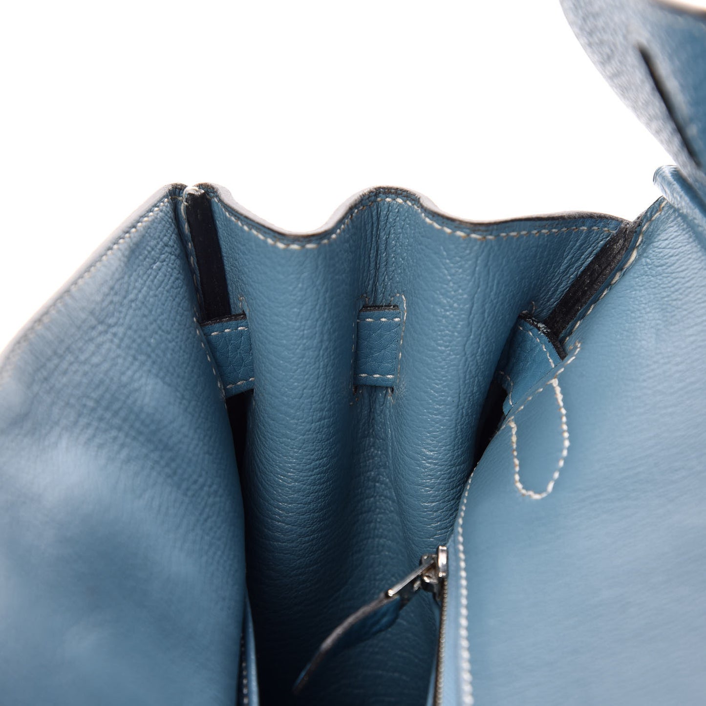 Taurillon Clemence Birkin 30 Blue Jean
