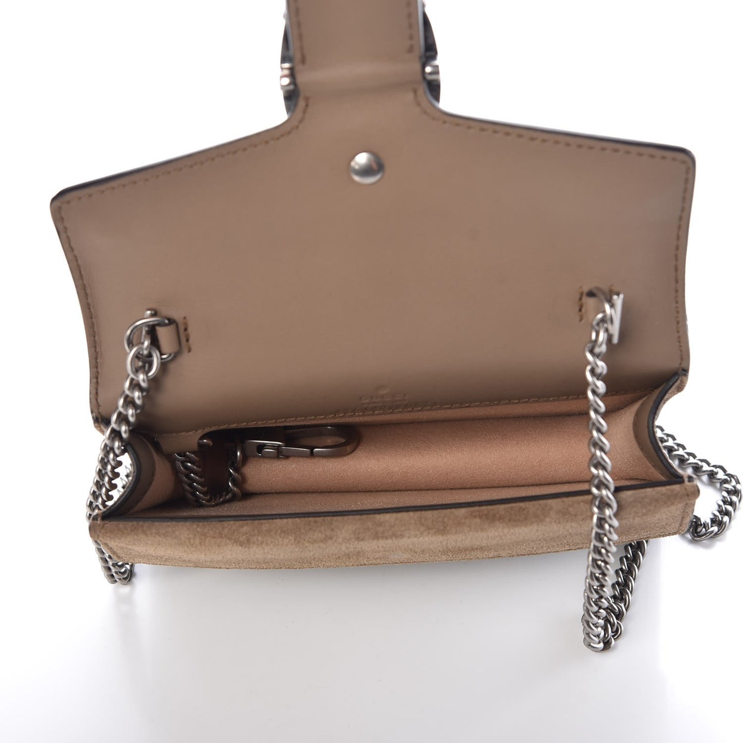 GG Supreme Monogram Super Mini Dionysus Shoulder Bag Taupe