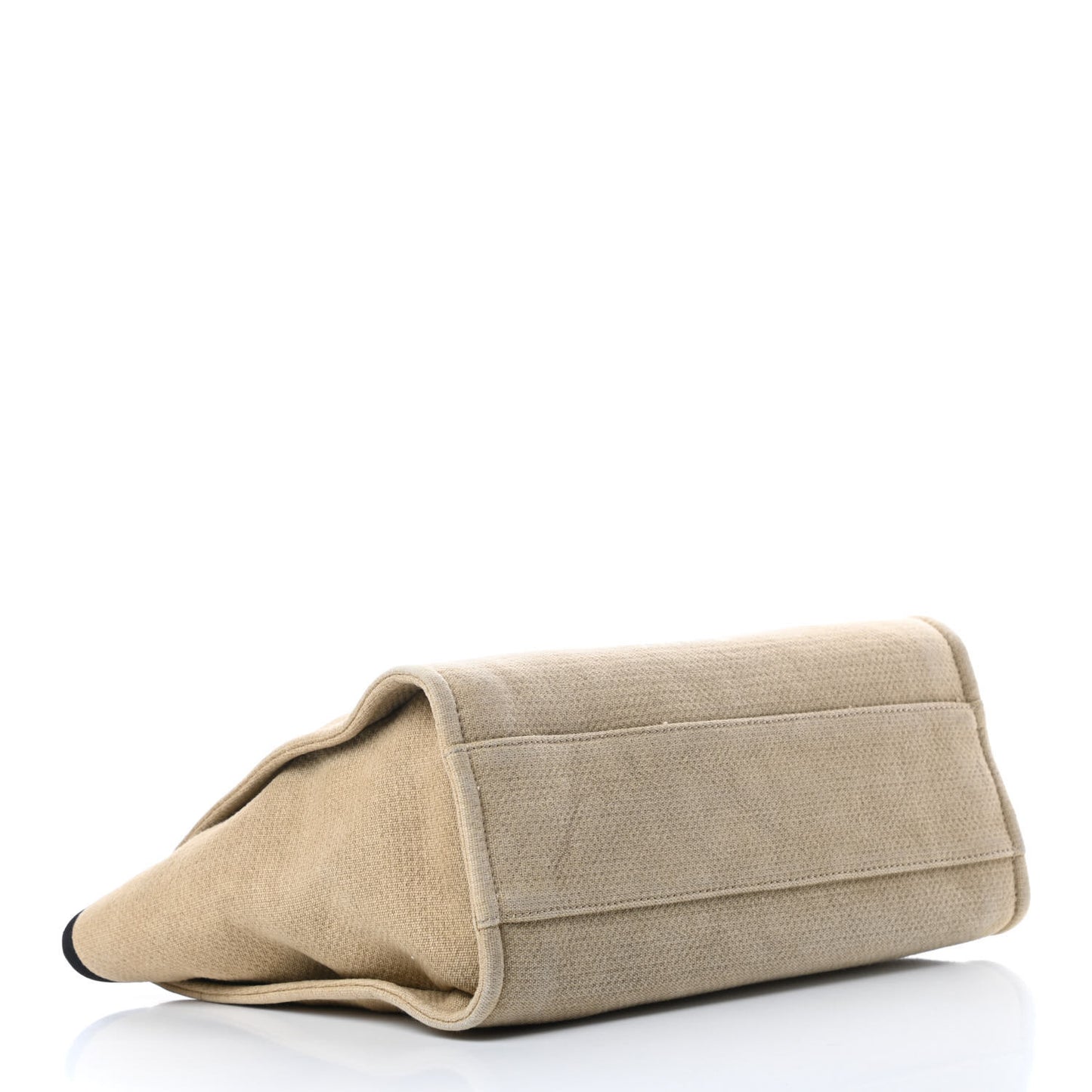 Canvas Small Deauville Tote Beige Black