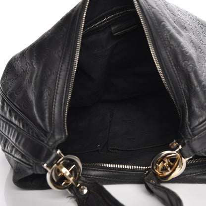 Gucci Guccissima Large GG Twins Hobo Black 5 of 15