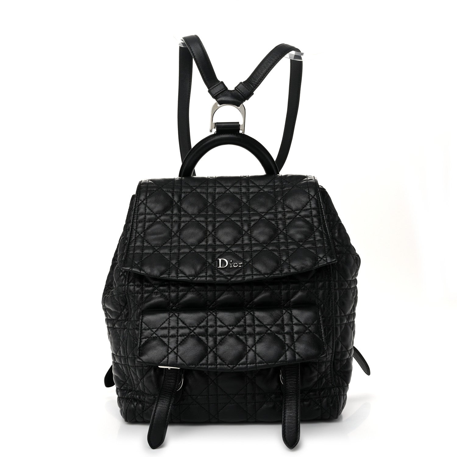 Christian Dior Lambskin Cannage Large Stardust Backpack Black 1 of 12